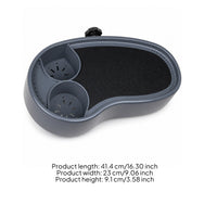 Hydrotherapy Bath Tray with Beverage Holders Oval Clamp Spa Side Table Non Slip