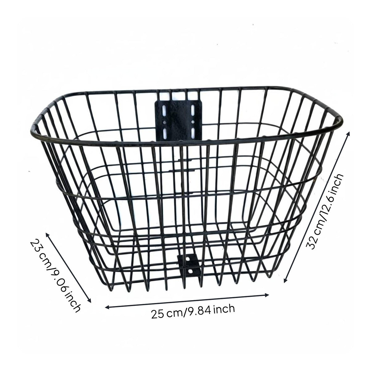 Sturdy Metal Wire Bike Basket Foldable Design Metal Wire Bike Basket Heavy Duty