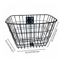 Sturdy Metal Wire Bike Basket Foldable Design Metal Wire Bike Basket Heavy Duty
