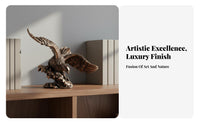 Spreading Extended Avian Figure Figurine Housewarming Gift Avian Figure Statue House Decoration Hand-Painted Patriotic Decor