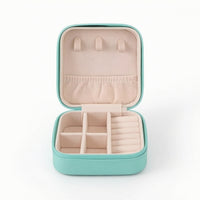 Travel Jewelry Case Lightweight Zippered Jewelry Box Soft for Travelers, Suitcase, Handbag