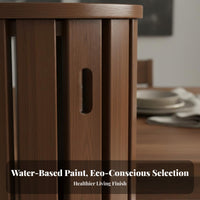 Solid Wood Construction 4 in 1 Nesting Stools Space-Saving Design Stackable Stool Set Multi-Functional 4 in 1 Nesting Table Stool Stable & Sturdy for Small Areas, Dining Room, Bedroom