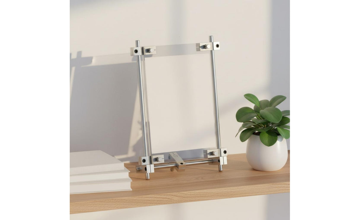 Desktop Acrylic Frame Metal Hardware Home Decor Transparent