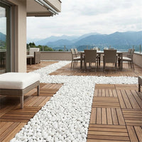 Garden Stepping Stones, 20 kg Bag 1-2 cm Irregular Stone, Landscaping Stepping Stones for Outdoor Walkway, Stone Pavers