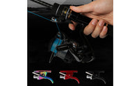 Stainless Steel Revolving Reel Finger Protector Metal Support Arm Fishing Trigger Aid Compact Snap-on Reel Trigger Curved