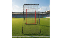 Target Zone Soccer Rebound Net Freestanding Solo Passing Coach Angled Legs Soccer Goal Rebounder Metal Frame