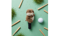 Golf Club Head Cover with Knit Sleeve Funny Driver Headcover Black Driver Head Cover for Golfers