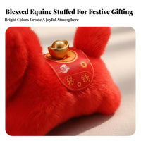 Chinese New Year Horse Soft Toy Auspicious Design Year of the Horse Soft Toy Soft Material Proceed Ld Features for Collectors