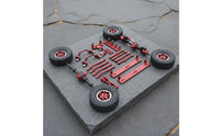 Model Vehicle RC Truck Modification Parts Precision Design 1/16 Scale Truck Upgrade Set Lightweight Metal Steering Linkage Kit for Rough Terrain