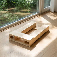 Wooden Cat Scratcher Frame Compact Feline Furniture Stable Scratching Surface for Cats