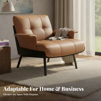 Italian Inspired Design arc-shapedrear Armchair Signature design Accent Chair Upholstered Indoor Furniture Ergonomic Comfort for Hotel Managers, Interior Designers, Business Owners