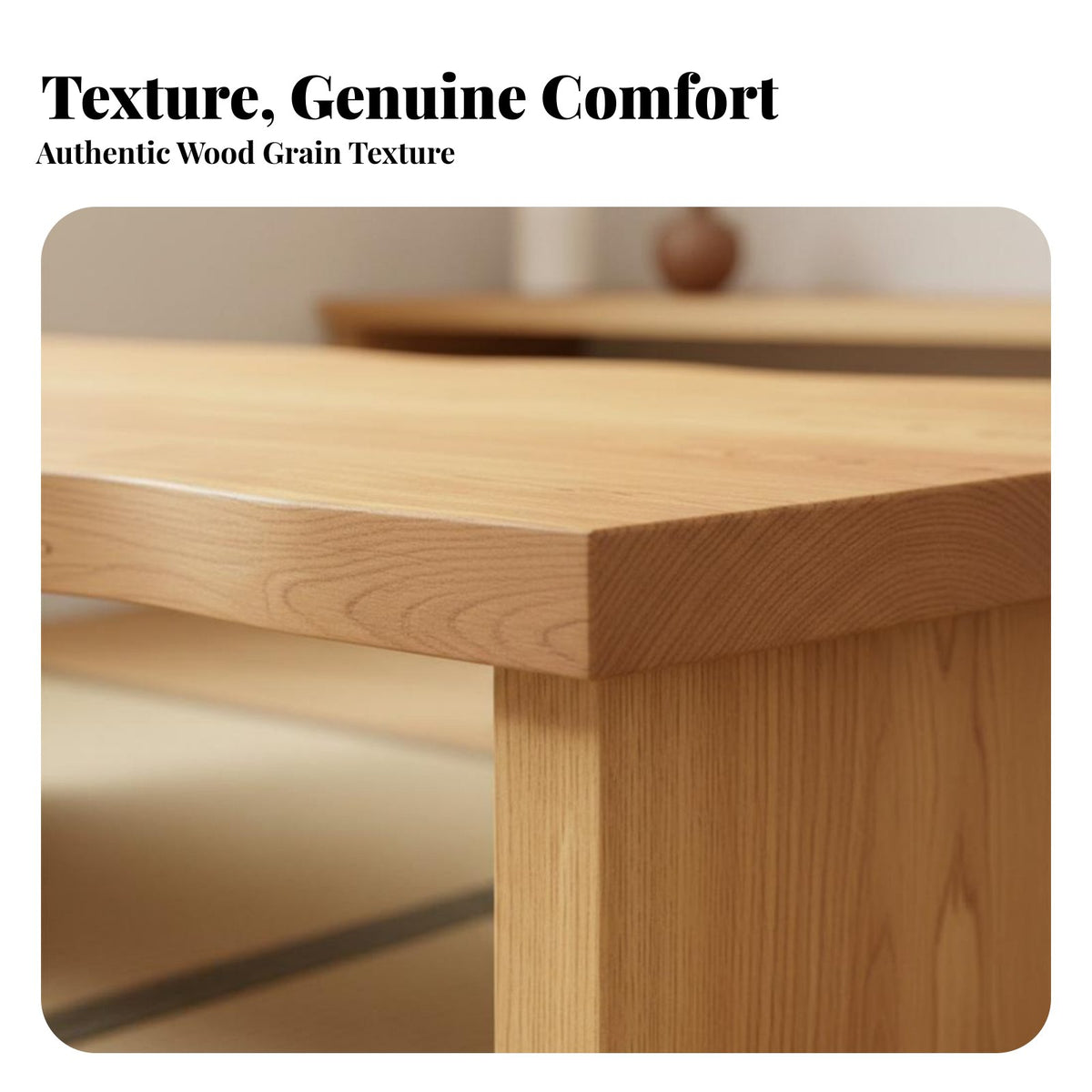 Japanese design Floor Desk hardwood Wood Coffee Table Minimalist Design Household Furniture for Apartment Dwellers, Families, Living Room, Bedroom, Office