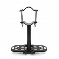 Side Platforms Cycle Crossbar Footrest Curved Clamp Crossbar Footrest Accessory Metal Frame Bike Foot Platform Bolt-Secured
