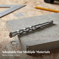 Wear Resistant Carbide Tipped Hammer Drill Bit High Hardness Rotary Hammer Drill Bit Heavy Duty for Masons, Contractors, Workshops, Workshop