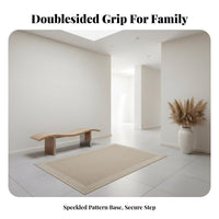 Trimmable Geometric Pattern Doormat Modern design Entrance Rug Non-Slip rearing Floor Mat Easy to Clean for Homeowners, Renters, Adults, Entryway, Front Door, Foyer, Hallway