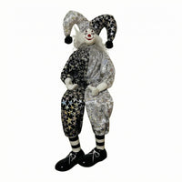 Soft-Bodied Dangling Clown Doll Textile Ceramic Seated Clown Doll Decorative Costume