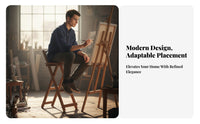 Foldable Design Folding Barstool with Backrest Space-Saving Collapsible Wooden Bar Chair Portable High Stool Lightweight for Art Students, Apartment Dwellers, Dorm Room, Dining Area, Kitchen, Balcony