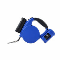 Retractable Dog Leash Nylon Locking Retractable Leash Walking Lead Anti-Slip Grip Pet Gear Built-in Flashlight