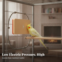 Low Voltage Bird Heat Panel Compact Bird Warming Panel Beige and Orange