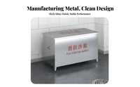 Stainless Steel Fire Sand Box Rust Proof Fire Fighting Sandbox Thickened Material Emergency Sand Bin Long-Lasting for Factory Employees, Warehouse Managers, Gas Station Attendants, Factories Plants, Warehouses, Laboratories