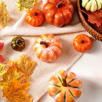 Halloween Decorative Foam Pumpkin, Maple Leaf, Pinecone Set for Party Props