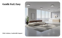 Curved sectional Sofa Two-Tone Lounge Seating Modern aesthetic Sectional Couch for Interior Designers, Business Owners, Reception Area, Living Room, Bedroom