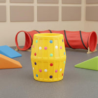 Rainbow Barrel Toy Sensory Training Foam Barrel Bright Colors for Preschoolers, Young Children, Kindergarten