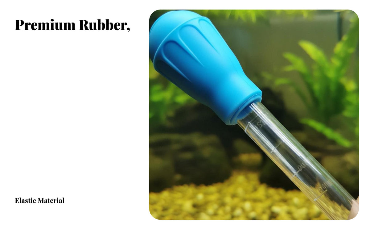 Fish Waste Remover Strong Suction Mini Aquarium Siphon Multi-Functional Aquarium Waste Remover for Desktop Aquariums, Betta Tanks