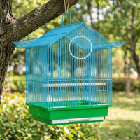 Easy Install Cage Accessories Avian Cage, 30x22x38cm Breeder Cage for Budgies and Finches, Escape-Prevention Design for Housing and Nesting