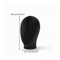 Mannequin Head with Stand Textile-coveredCovered Mannequin Head Hat Display Stand Upright Freestanding for Retailers
