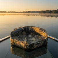 Triangular Boat Seat with Backrest Space-Saving for Anglers, Boaters, Skiffs