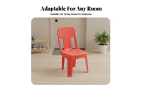 Thickened Design Stackable Backrest Stool Easy to Clean Small Chair long-lasting Indoor Seating Rounded Corners for Children, household members, Living Room, Bedroom, Kitchen, Playroom