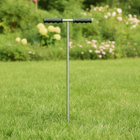 Soil Probes Rod with T-Handle Stainless Steel Rust-Resistant Septic Subsurface Detection Tool for Landscapers