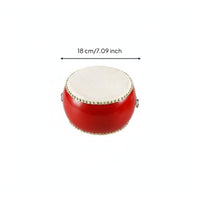 Includes Drumsticks and Strap Children's Hand Drum Set Parent-Child Activity Chinese Design Percussion Drum Long-Lasting Toddler Music Toy Cartoon Creature Design for Toddlers
