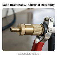 High Pressure Water All Copper Head Car Wash Heavy Duty Metal Water Spray Nozzle for Outdoor Cleaning, Garden Watering