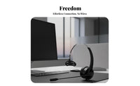 High-Definition Voice Call Center Headset Long Battery Life Monaural Headset with Audio Pickup Lightweight & Comfortable for Truck Drivers