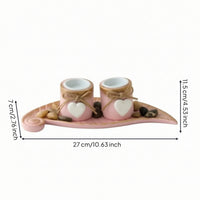 Candle Holder with Tray Cozy Tabletop Candle Holder Home Decor for Reading Corner