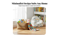 foldable Lidded Box Large Capacity Lidded textile container particlesresistant for Under Bed