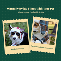 Dog Plaid Hat, Adjustable, Winter Outfit, Snug Fit