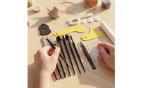 17 Pieces DIY Handmade Modeling Clay Tool Set Long-Lasting Modeling Clay Tools Gift Choice Pottery Carving Tools for Craft Room, Art Studio, School Project