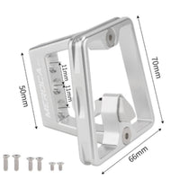 Aluminum Alloy Folding Bike Front Carrier Block Lightweight Folding Bike Carrier Block Sturdy Bike Cargo Rack Bracket with Screws Long-Lasting for Cyclists, Commuters