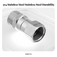 Stainless Steel Quick Connect Fitting Rust Resistant Stainless Steel Hose Connector High Pressure Hose Adapter for Car Cleaners