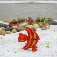 Handmade Glass Ocean Aquarium Cartoon Fish Shrimp Turtle Tank Decoration Micro Landscape Ornament