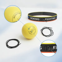 Reaction Time Boxing Reaction Headband Elastic Boxing Headband with Ball Adjustable Reaction Ball Set with Headbands Portable for Home Workouts
