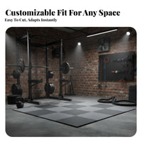 Non-Slip Interlocking Foam Mat Noise-Reducing Interlocking Foam Tile Soundproof Shock Absorbing Floor Mat Easy Assembly for Garage, Basement