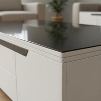 Sintered Stone Convertible Table Space Saving Extendable Coffee Dining Table for Small Apartment Dwellers