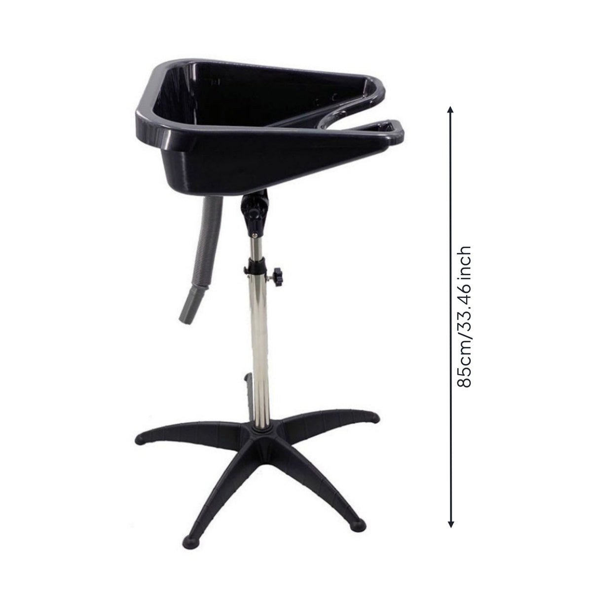 Shampoo Basin Cart Professional Portable Salon Sink Stable Hair Sink with Drain Hose for Barbers