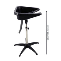 Shampoo Basin Cart Professional Portable Salon Sink Stable Hair Sink with Drain Hose for Barbers
