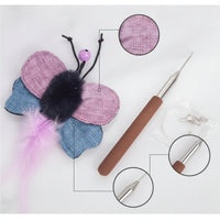 Cat Teaser Stick Extendable Telescopic Cat Wand Colorful for Cats, Indoor Play, Exercise
