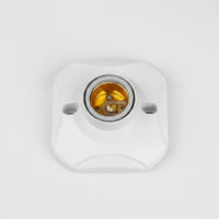 Pendant Light with E27 Lamp Holder for Living Room, Waterproof Ceiling Pendant with Square PC Design, Flame Retardant E27 Screw Base, 6A 250V
